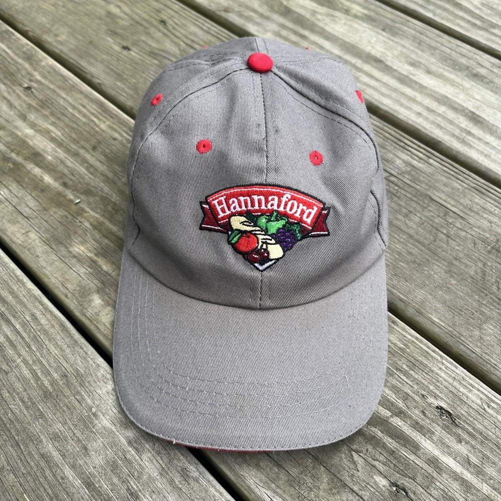 Hannaford Maine Grocery Store Employee Strapback Baseball Hat Cap Adjustable